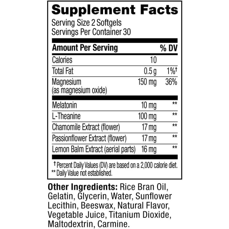 OEM Ultra Strength Sleep Softgel Capsules Melatonin Softgels Capsules Supplement Promotes Relaxation and Sleep Health Capsules