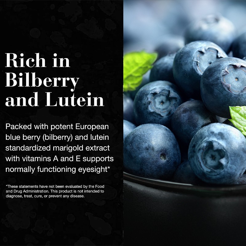 OEM Vegan Blueberry Eye Health Chewable Tablets with Vitamin Zinc to Protect Eye Vision Screen Time Eye Support Supplement