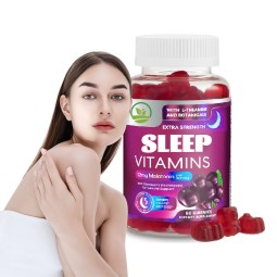 OEM Vegan Melatonin Sleep Gummies Supplement L-theanine Melatonin Gummies Elderberry Glycinate Vitamin Gummies Improved Sleep