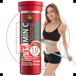 OEM Natural Fat Metabolizer Tablets | Vitamin C Detox & Slimming Support | Effervescent Drink for Women/Men