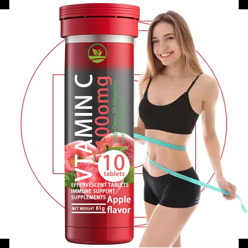 OEM Natural Fat Metabolizer Tablets | Vitamin C Detox & Slimming Support | Effervescent Drink for Women/Men