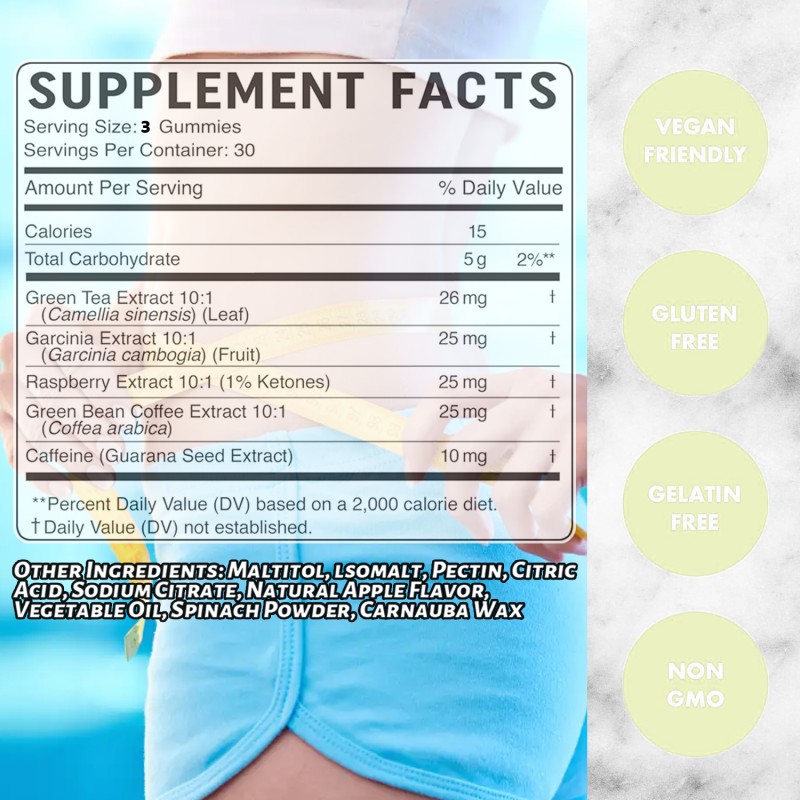 OEM Tasty Apple Cider Vinegar Gummies Slimming Vitamins Healthcare Supplement Weight Management & Digestion Support