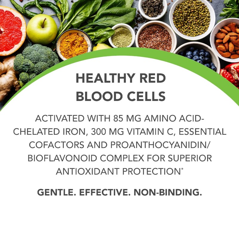 OEM /ODM Private Label Capsules 60 Soft Capsules with Vitamin C and Iron Blood Health Support Herbal Supplement