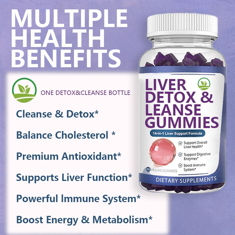 Private Label Liver Detox & Gut Health Support |  Milk Thistle Gummies - Weight Management & Beauty Supplement | Vegan, Non-GMO