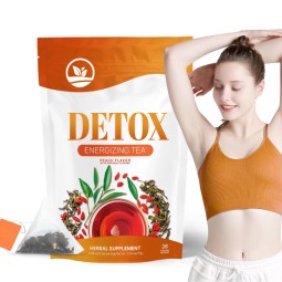 OEM Body Shape Boost Energy Detox Energizing Tea Bags Private Label Organic Herbal Tea Fit Tea Packaging Bag Dietary Fiber
