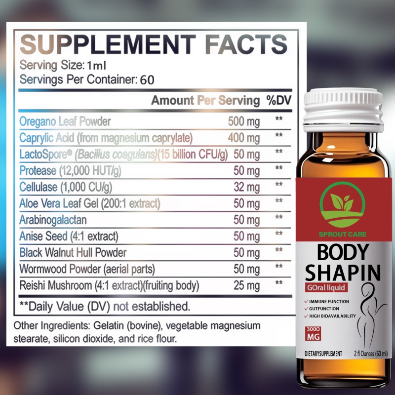 OEM Weight Management Liquid Oral Drops - Achieving a balanced weight & Toning your body