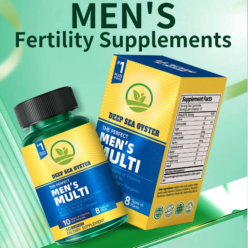 OEM Private Label Vitamin Blend Gummies Minerals Supplement for Men with Energy Booster Function Herbal Supplement