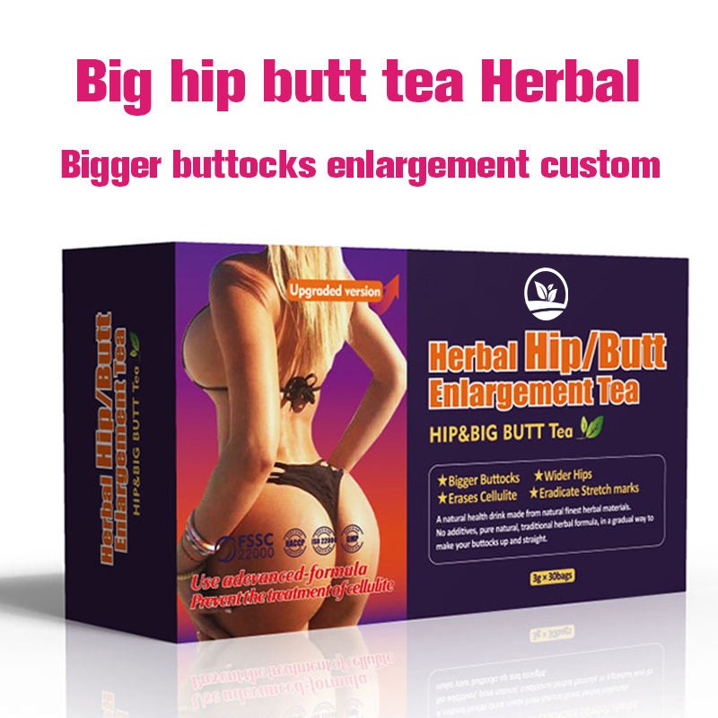 OEM Women Hip and Big Butt Enhancement Tea Bag Buttock Firming Butt Tea Maca Root Herbal Supplement