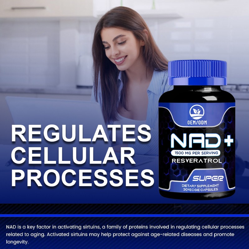 High Potency NAD+ 1200mg Supports Cellular Health & Anti-Fatigue & Mitochondrial