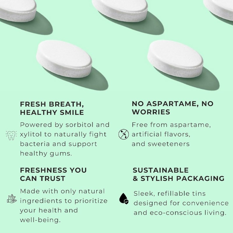 OEM L-Theanine Energy Caffeine Tablets Chewing Gums Support Energy Focus Sugar Free Peppermint Gum Tablets Herbal Supplement