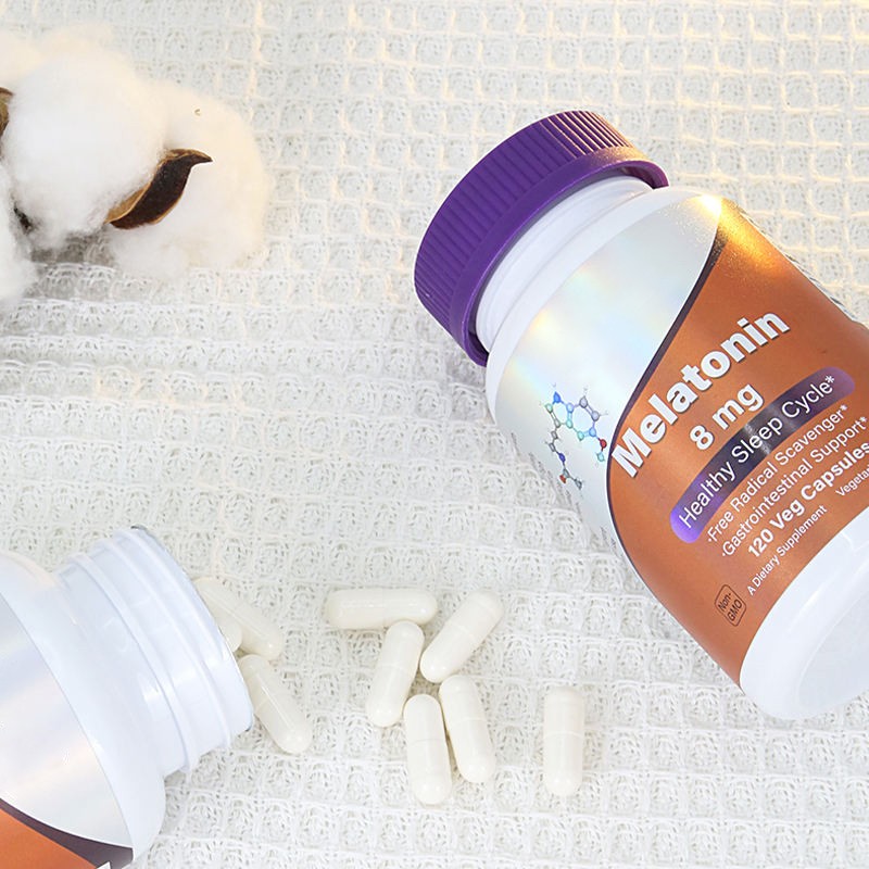 OEM /ODM Melatonin Vegan Capsules for Sleep Health Dietary Supplement Melatonin Sleep Support for Adult Herbal Supplement