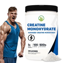 OEM Wholesale Creatine Monohydrate Powders  Enhance Explosive Creatine Powder for Fitness and Muscle Building Herbal Supplements