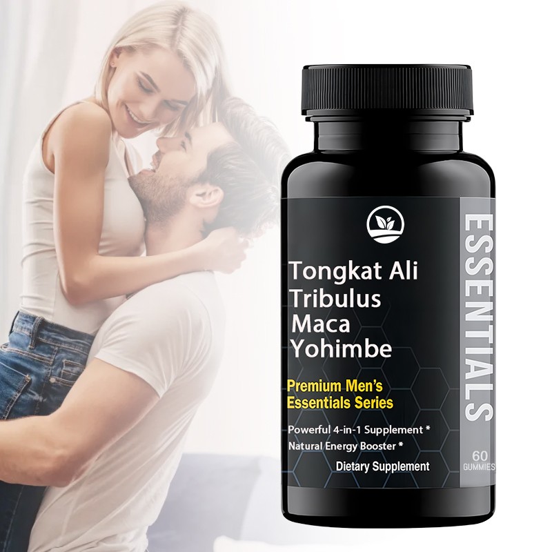 OEM Private Label Organic Tongkat Ali Maca Gummies Tongkat Ali Shilajit Gummies Energy Booster Man Enhancement Supplement