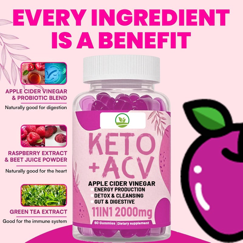 OEM Private Label Products Vegetarian Keto AVC Gummies  Rich in Apple Cider Vinegar Herbal Supplements
