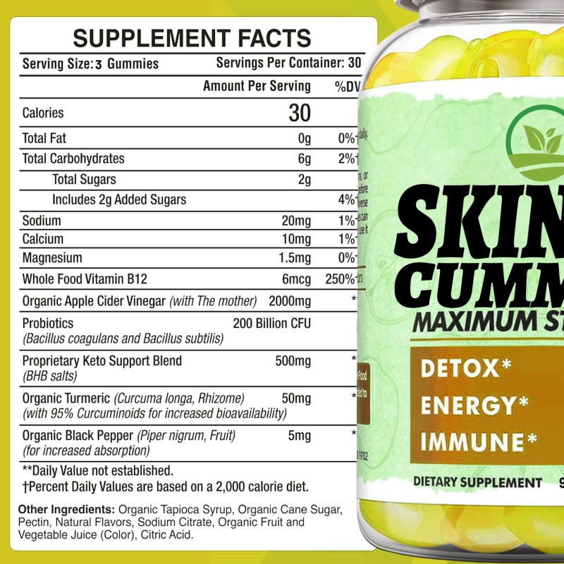 OEM Vegetarian Keto Fat Burning Gummies Herbal Supplements with Sodium and Calcium for Women