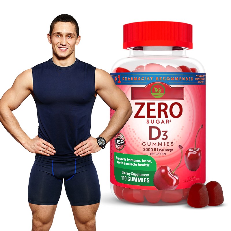 OEM Vegan Vitamin D3 Gummies Sugar Free Vitamins Supplement Gummy Vegan Biotin Vitamins for Women Supports Multivitamin Gummies