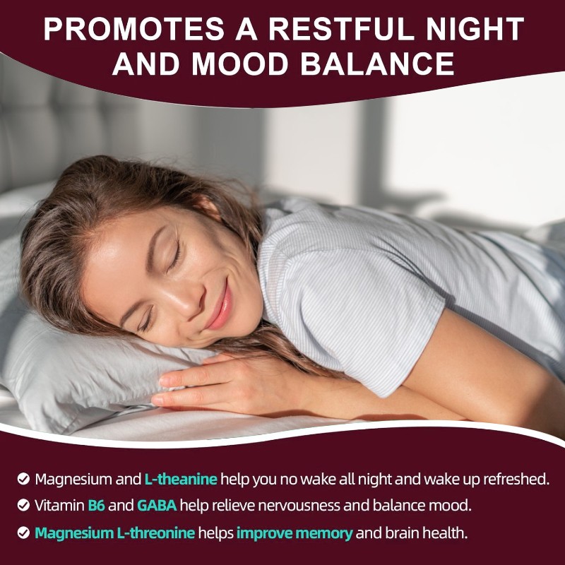 OEM/ODM Vegan Pure L-Theanine Powder High Absorption Magnesium Complex Powder Vitamin B6 Slimming Powder Herbal Supplements