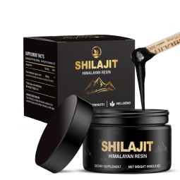 OEM Wholesale Custom Private Label 30g 50g Pure Organic Himalayan Shilajit Gold Resin Supplements Bulk Fulvic Acid with Spoon