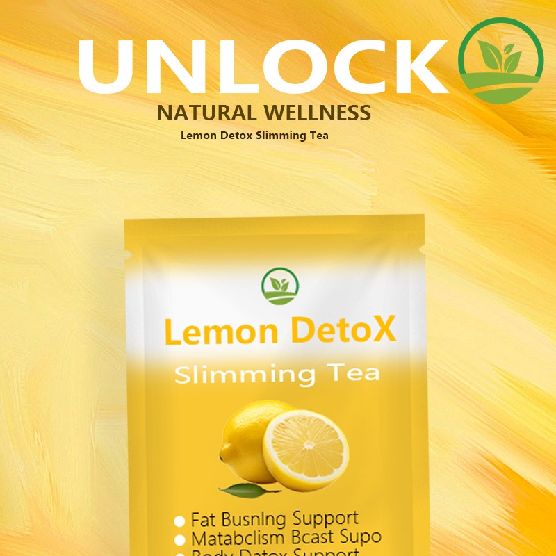 OEM Natural Lemon Detox Slimming Tea Mix Herbal Fast Slimming Fit Tea Flat Tummy Detox Diet Tea for Digestive Health Adults