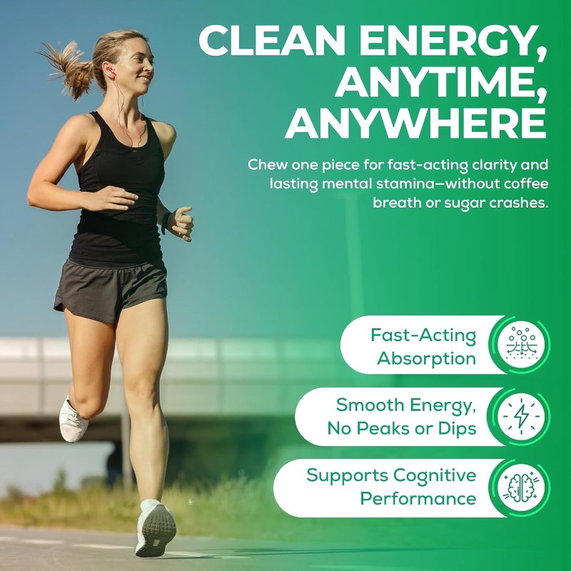 Manufactory Energy Mint Candy with Vitamin-B for Energy Support Caffeine Mint Candy Herbal Supplement