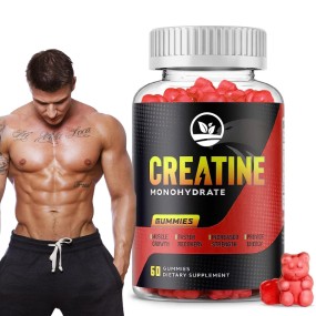 Hot Sale Gummies Creatine Gummies for Muscle Growth and Energy Support for Adult Herbal Supplement