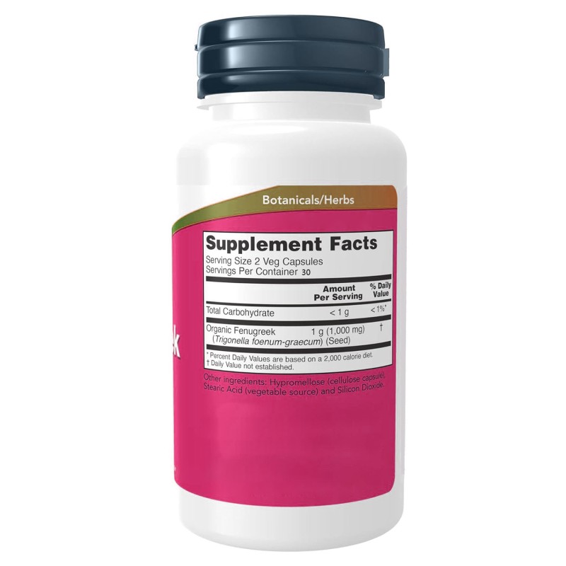 OEM Vegan Organic 500mg Fenugreek Extract Capsules with 50% Flavonoids Natural Herbal Supplement for Women Adults