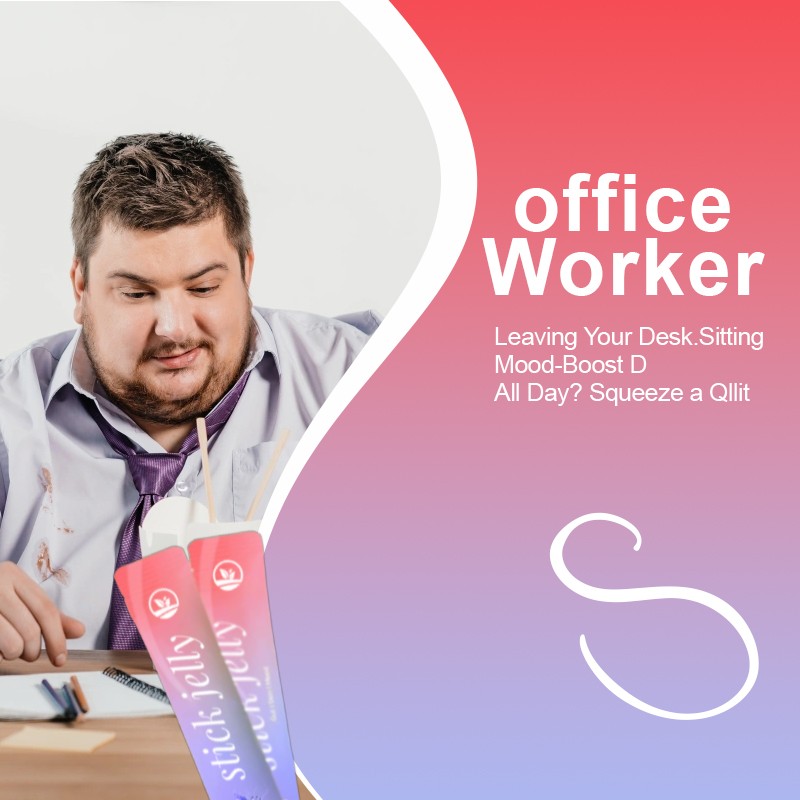 OEM Berry - Flavored Stick Jelly for Gut Health & Daily Wellness Support Multi Vitamins B6 B12 Digestive Enzymes Jelly Stick