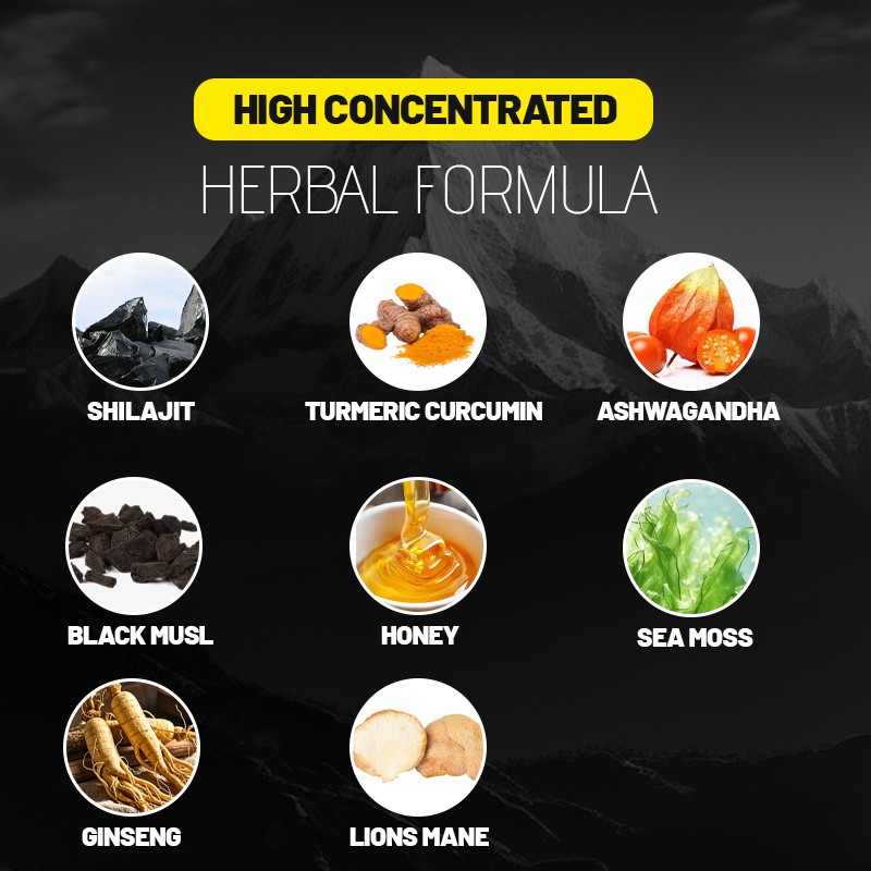 Private Label OEM ODM Pure Organic Shilajit Resin Sticks 30 Sticks Himalayan Shilajit Honey Sticks with Organic Honey for Men