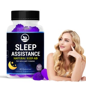 OEM High Quality Vegan Melatonin Gummies Sleep Gummies Promotes Relaxation for Aid Sleep for Adults Herbal Supplement