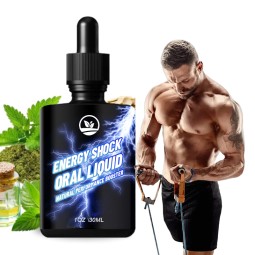 OEM Wholesale Vegan Energy Shock Oral Liquid Drop- Natural Herbal Supplement Energy Drop Drink for Energy Booster