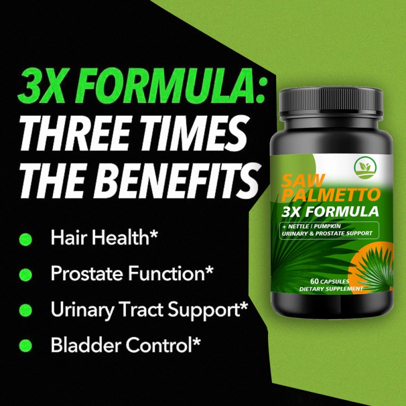 OEM Wholesale Saw Palmetto Capsules for Support Health Prostate Function Herbal Supplement Capsules Saw Palmetto Pills