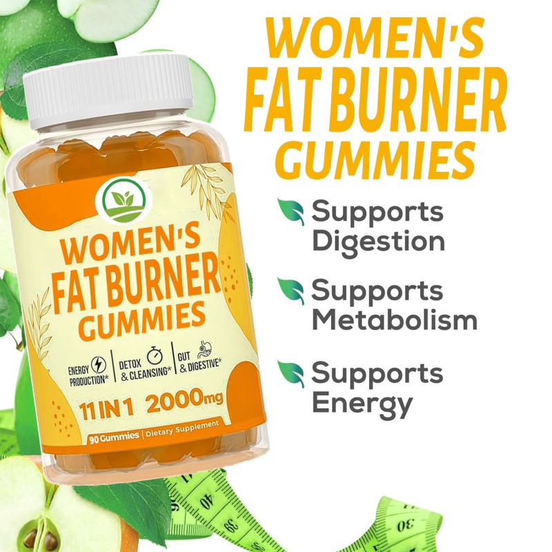Adult Herbal Supplements for Gut Health Support and Healthy Metabolism Support  Energy Boosting Gummies for Women