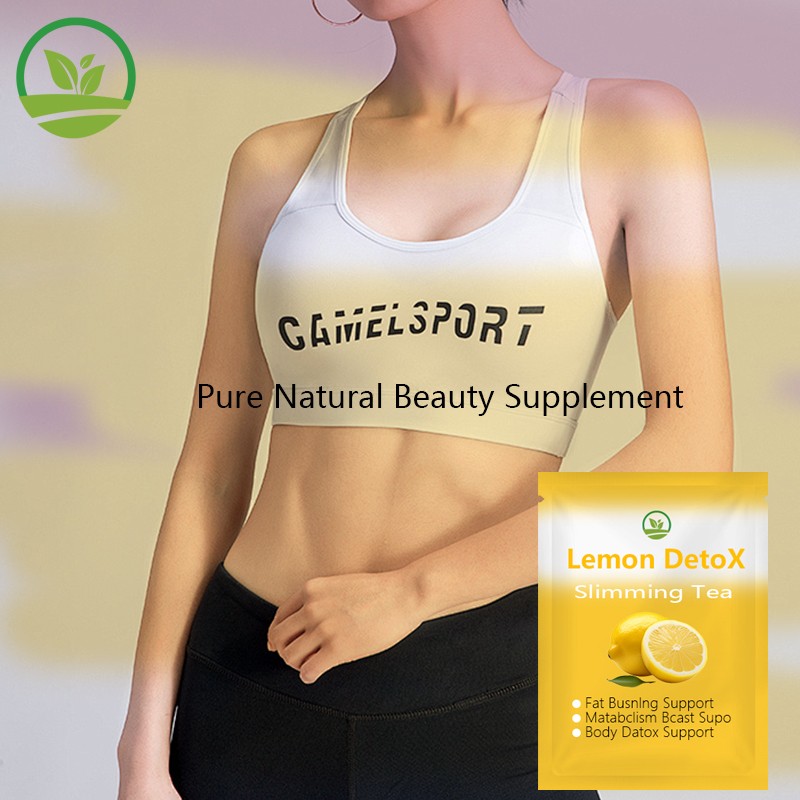OEM Natural Lemon Detox Slimming Tea Mix Herbal Fast Slimming Fit Tea Flat Tummy Detox Diet Tea for Digestive Health Adults