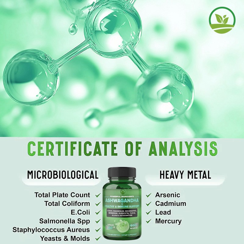 OEM New Arrival Ashwagandha Root Extract Capsules - Natural Anxiety & Sleep Support, Vegan Immune Digestive Support Capsules