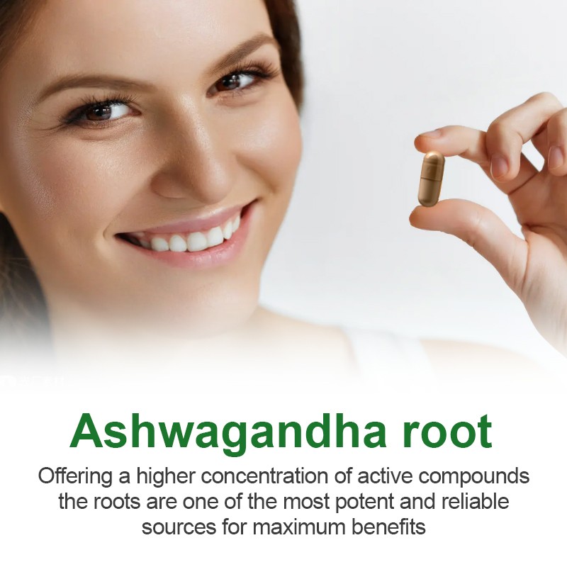 New Arrival Ashwagandha Root Extract Capsules - Natural Anxiety & Sleep Support, Vegan