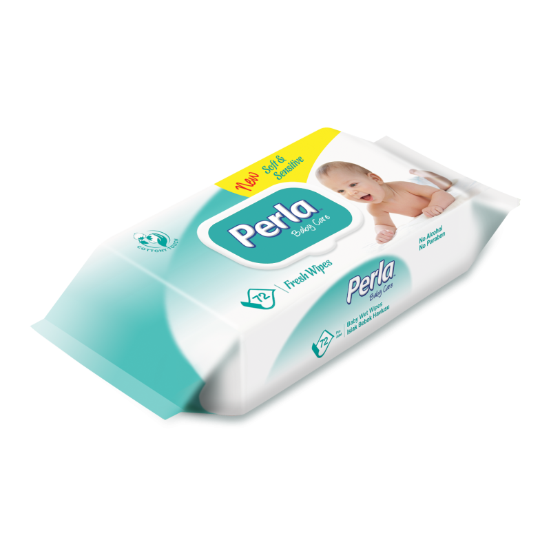 Baby Wipes Manufacturer - PERLA Wet Wipes 72 Pcs per Pack Daily Cleansing