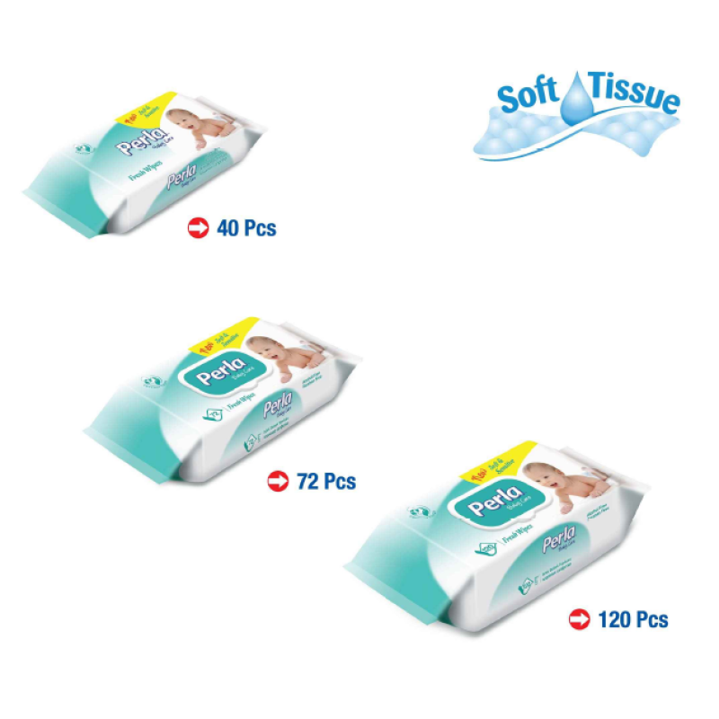 Baby Wipes Manufacturer - PERLA Baby Care Soft Sensitive Wet Wipes Big Sales