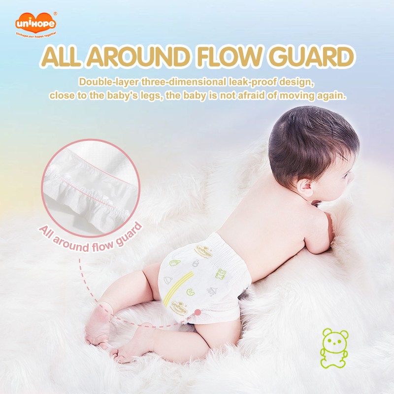 Baby Diaper Pants Factory - Hot Air Backsheet High Absorbent 3D Topsheet