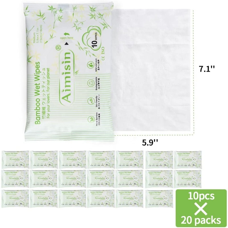 Wet Wipes Manufacturer - OEM Bamboo Flushable Biodegradable Sensitive Skin Face