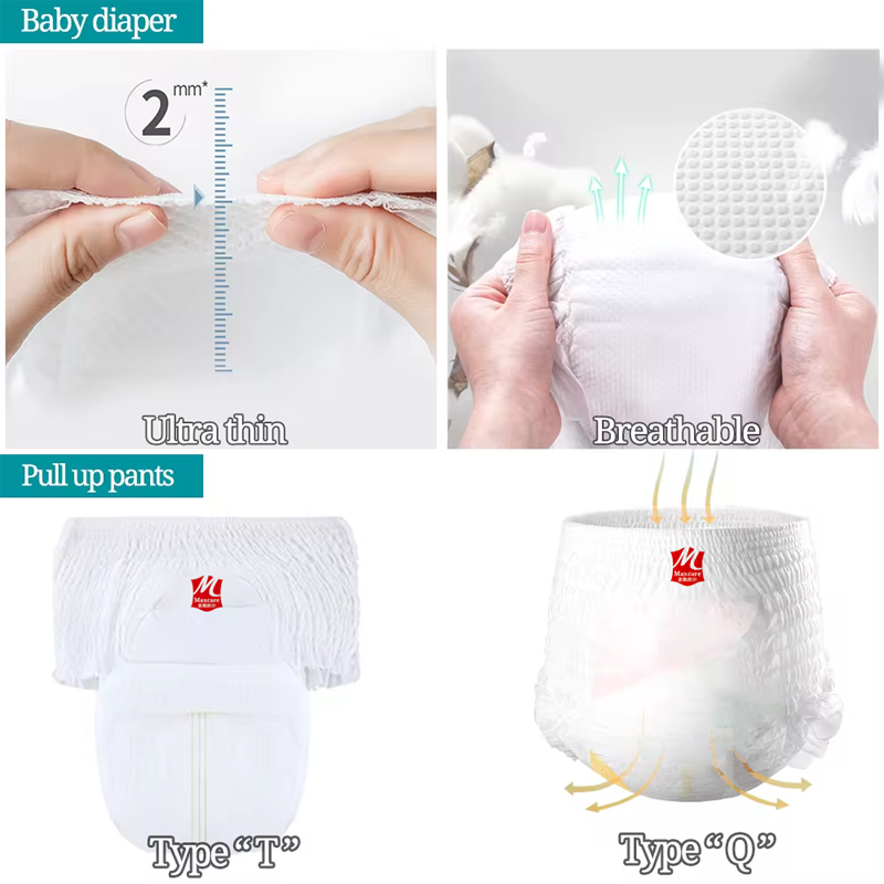 Baby Diapers Manufacturer - Breathable Dryness Disposable Wholesale Nappies Free Samples