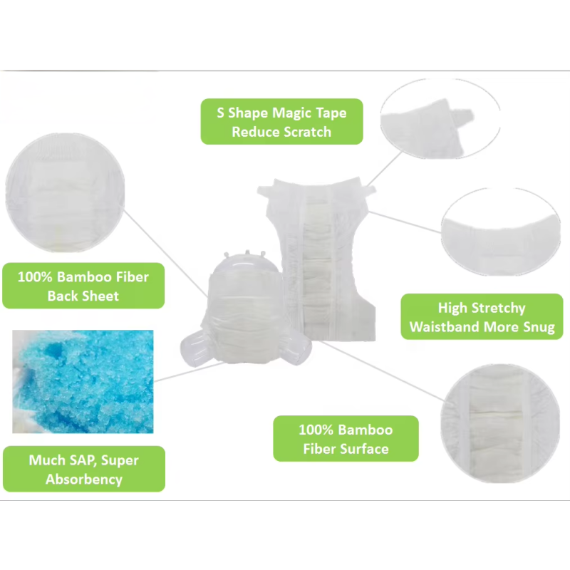 Baby Diapers Manufacturer - Wholesale Eco Bamboo Disposable Nappy Fralda Natural Recyclable