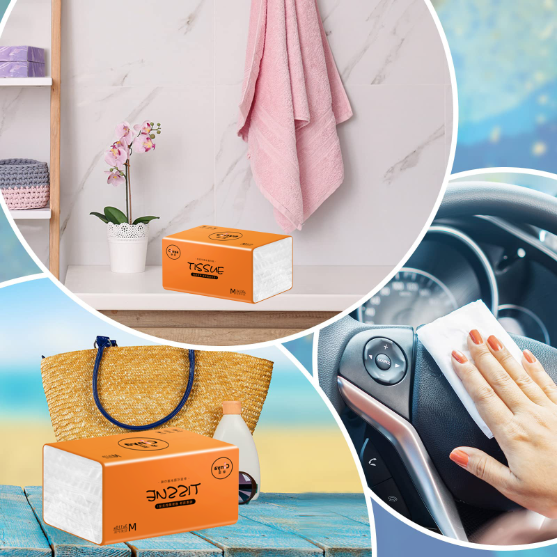 Facial Tissue Manufacturer - Wholesale Wettable Water No Confetti Facial Tissue Soft Pack