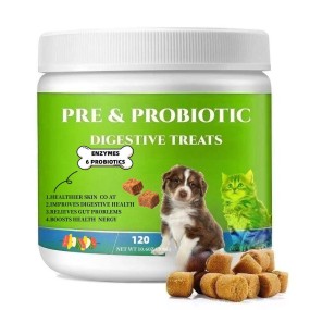 OEM Multivitamin Softchews Probiotic Chews for Cats Dogs Promotes Digestive Gut Health Treatment Pet Health Care & Supplements