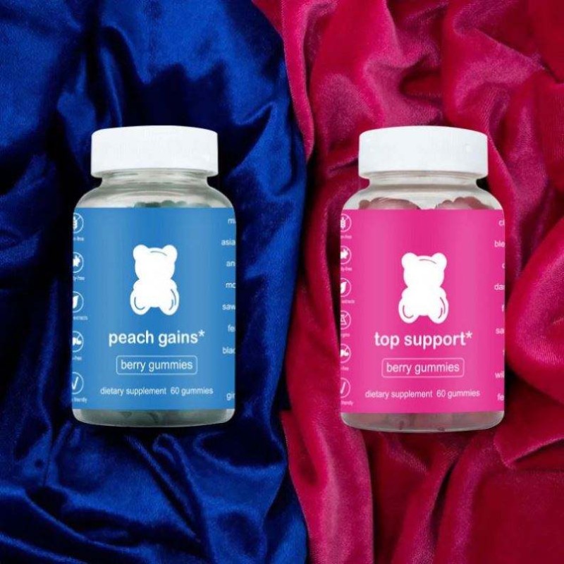 Private Label Vegan Sugar-Free Halal Berry Gummies Gummy Bear Vitamins for Women's Health Support Capsules Dosage