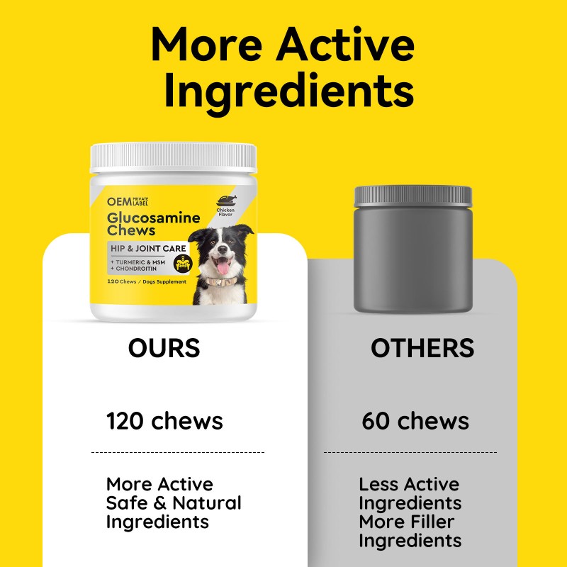OEM Multivitamin Soft Chew Nutrition Supplements for Dogs Cats 10 1 Dog Multivitamin Glucosamine Immune Vitamins Pet Health Care