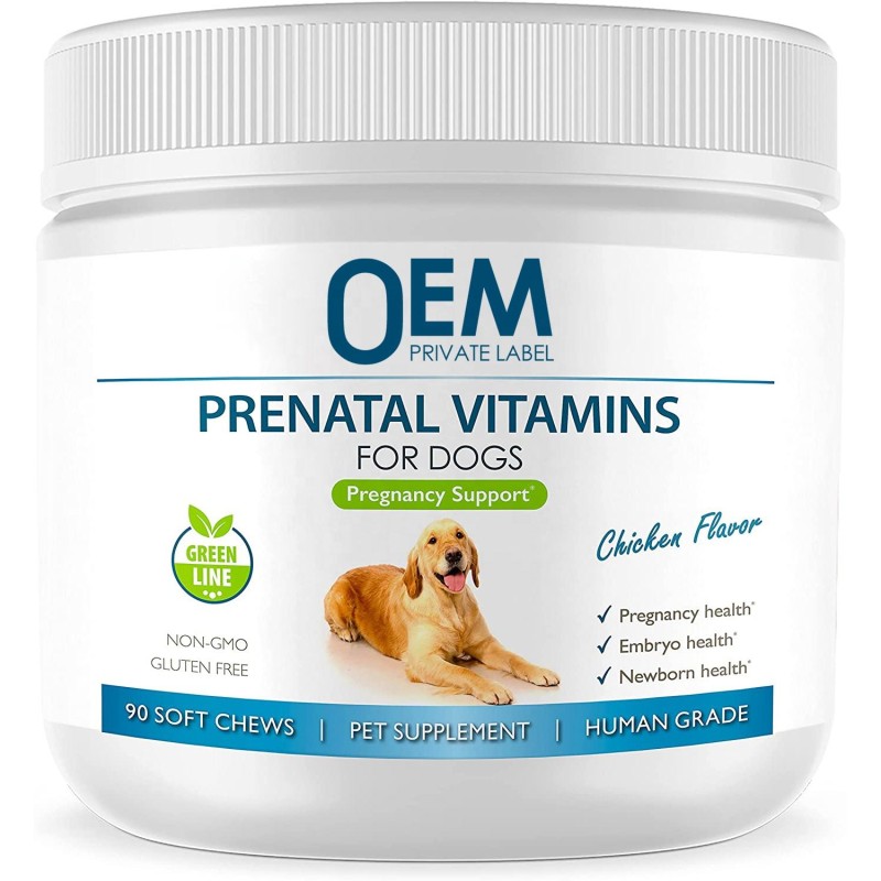 OEM Probiotics for Dogs Fish Oil Folic Acid B Vitamins-Prenatal Vitamins Promote Milk Essential for Pet Health Care Supplements
