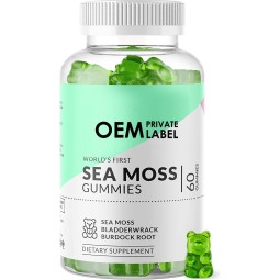 OEM Healthcare Supplements Seamoss Gummies Vegan Organic Sea Moss Gummies Sugar Free