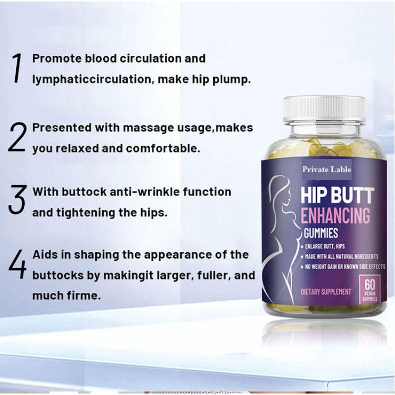 OEM Hip Lifting Butt Gummies Hip Butt Enlargement Gummies