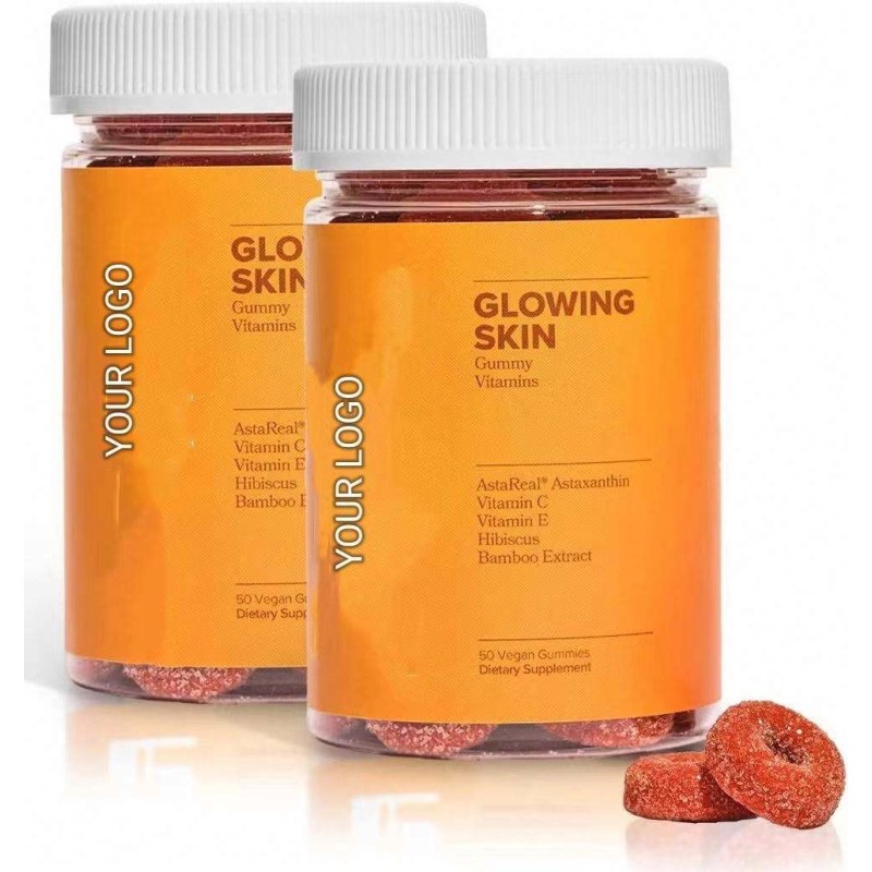 Best Glowing Collagen L-Glutathione Gummies Biotin Gummies Baboo Extract and Astaxanthin Capsules for Adults