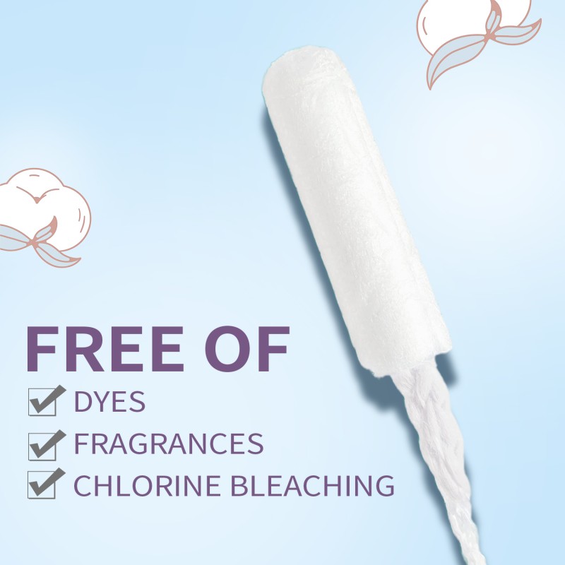 Sanitary Tampons Manufacturer - Custom Logo Disposable Soft Cotton Natural Applicator Period Care